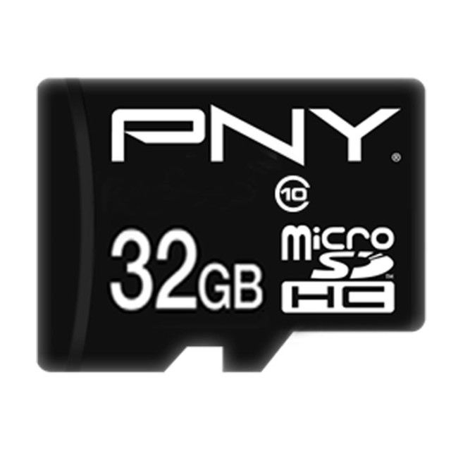 PNY P-SDU32G10PPL-GE 32GB MICRO-SD HC CLASS 10 / UHS-I U1 + SD ADAPTER