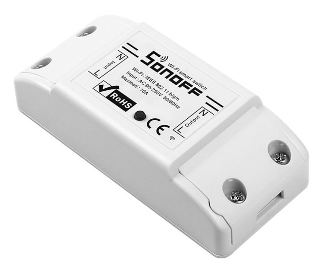 Smart Switch SONOFF BASICR2, Wifi, 10A, Bianco