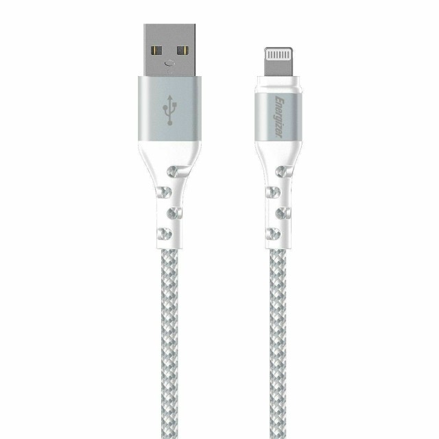 Energizer Braided USB to Lightning Cable Λευκό 2m (C520LKWH)