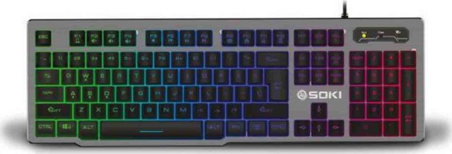 Zeroground KB-2100G Soki v2  Πληκτρολόγιο Gaming Αλουμινίου Αγγλικό US