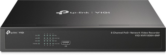 TP-Link VIGI NVR1008H-8MP v1.0, VIGI 8-Kanal PoE+ Netzwerk-Videorecorder