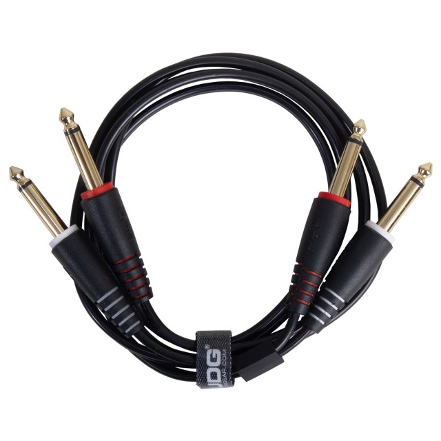 U97002BL Ultimate Audio Cable Set 1/4'' Jack - 1/4'' Jack Black Straight 1.5m