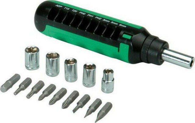 Roline Screwdriver SET 15-in-1 Ratchet 19.06.1007