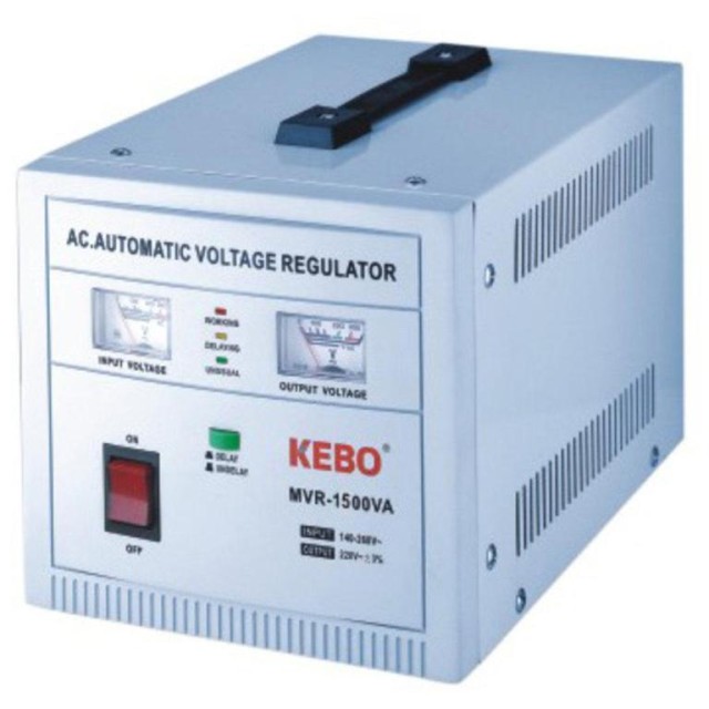 VOLTAGE STABILIZER-REGULATOR 1500VA ANALOG SERVO (MVR) KEBO