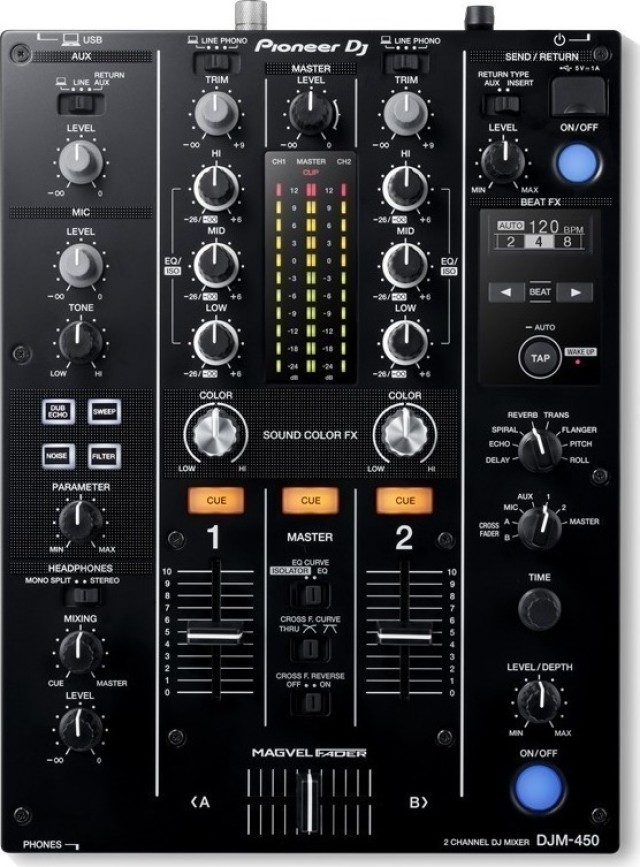 Pioneer DJM-450 Ψηφιακός Μίκτης 2 Καναλιών