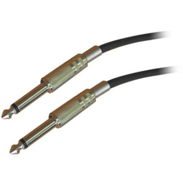 OEM, CR-143, cable de clavo de 6.3 mm. a 6.3 mm. Mono 1.5 M