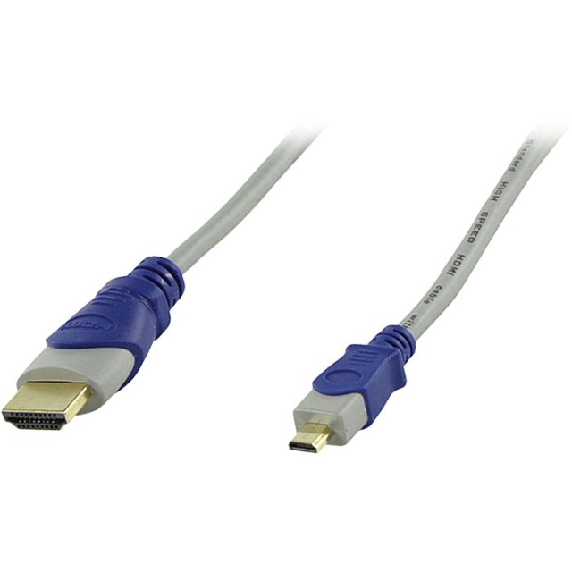 HQSV-440-2.0 HDMI ALTA VELOCIDAD MACHO 19P - CABLE MICRO HDMI 19P MACHO