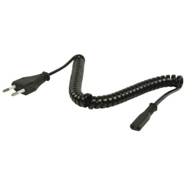 Valueline, CABLE-719, cable de alimentación en espiral con fuente de alimentación sin enchufe de 1 metro