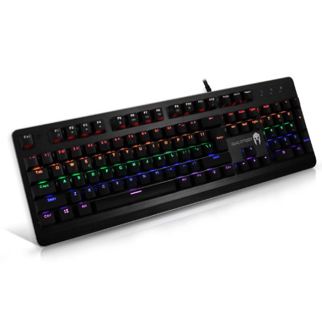 NOD IRON STRIKE GAMING SCHWARZE TASTATUR MIT 7 RGB-HINTERGRUNDBELEUCHTUNG