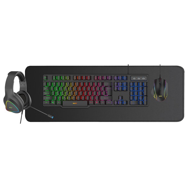 NOD PLATOON 4IN1 GAMING COMBO (KEYBOARD,MOUSE,MOUSEPAD,HEADPHONES)