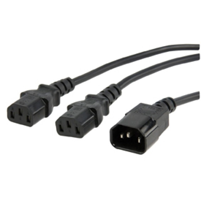 Valueline, CABLE-711, Computer power branch cable 1 male. 2Χ θυλ ..