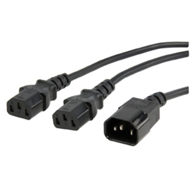 Valueline, CABLE-711, Computerstrom-Abzweigkabel 1 Stecker. 2Χ θυλ ..