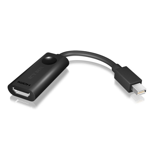 ICY BOX IB-AC506 Mini DP 1.2 auf HDMI 4K Adapter, schwarz / 70532