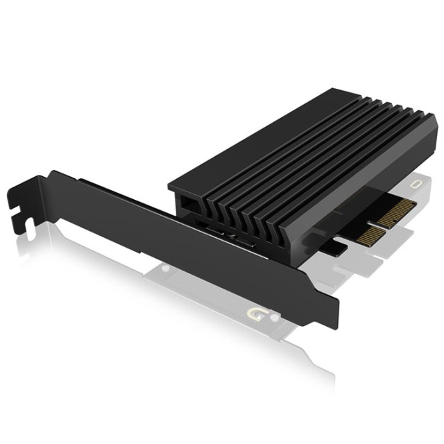 ICY BOX IB-PCI214M2-HSL PCIe-KARTE MIT M.2 M-KEY BUCHSE FÜR EINE M.2 NVMe SSD / 60