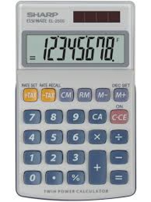 Calculadora de mano Sharp EL-250S de 8 dígitos