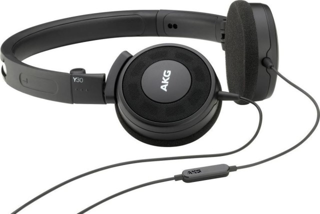 AKG Y30 BLACK ΑΚΟΥΣΤΙΚΑ ΜΕ ΜΙΚΡΟΦΩΝΟ