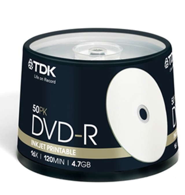 TDK DVD-R STAMPABILE 50 TEMAXIA