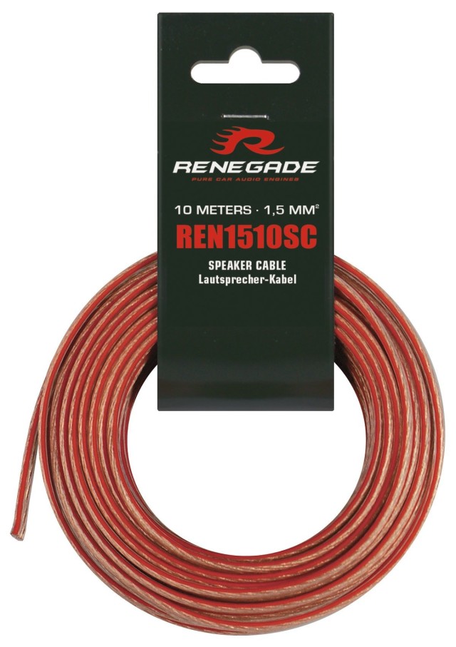 RENEGADE REN1510SC 10 m Cable de altavoz 1,5 mm²