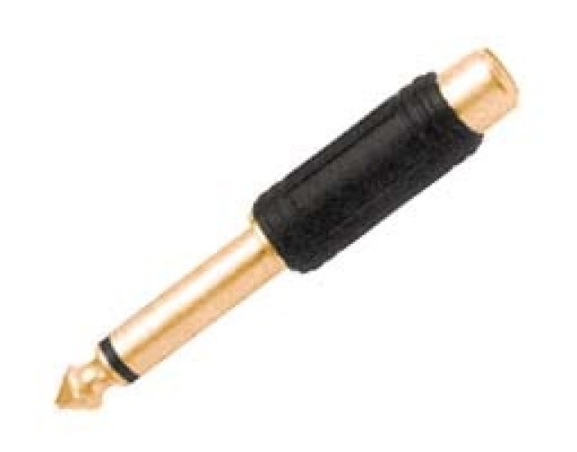 ULTIMAX ADAPTOR 6.3mm² MONO / RCA FEMALE GOLD PLATED AU3161G UNI