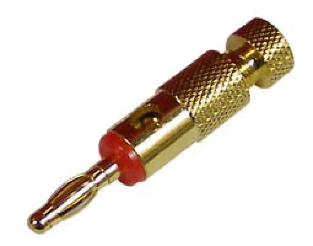 ULTIMAX BANANA MALE METALLIC RED / GOLD BP-502G UNI