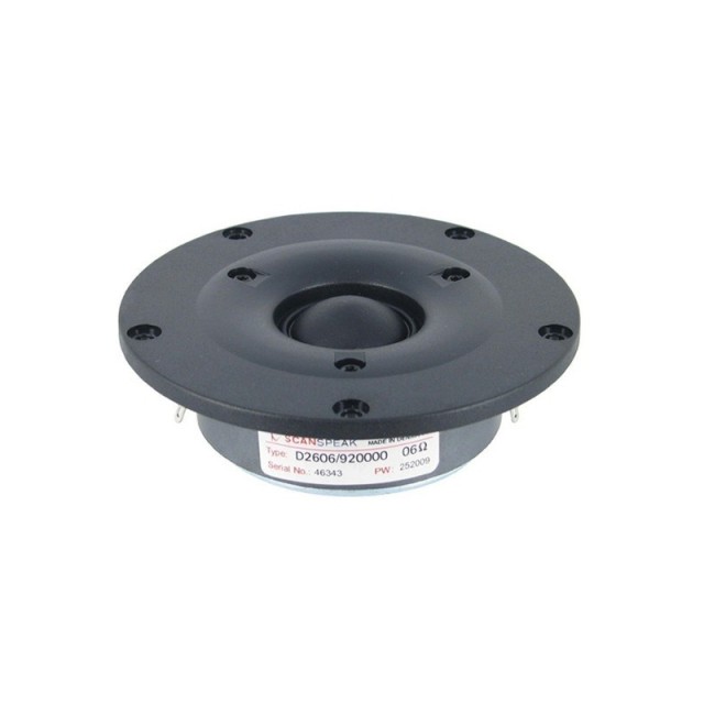 Scanspeak D2606 / 920000 dome tweeter 91,36db 6 Ohm