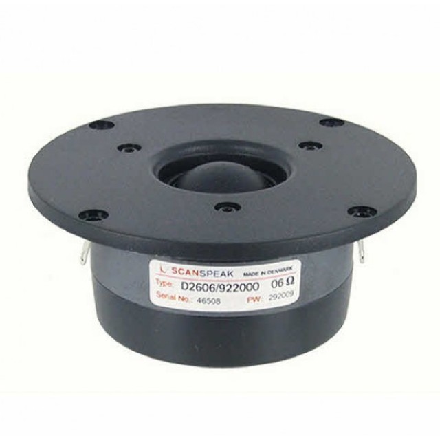 Scanspeak D2606/922000 dome tweeter 91,4db 6 Ohm