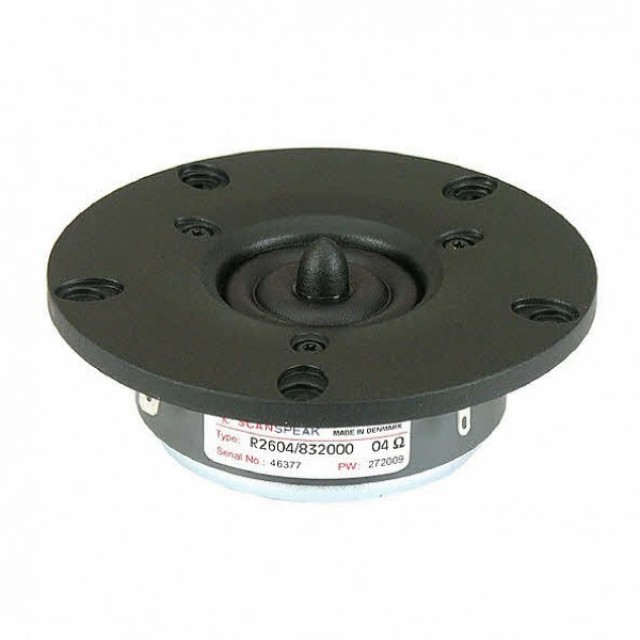 Tweeter de cúpula de anillo Scanspeak R2604 / 832000 90,84db 4 ohmios