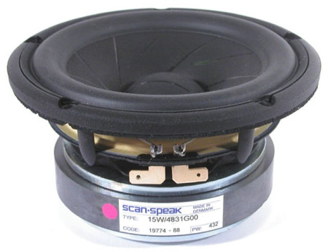 ScanSpeak 15W / 4831G00 Tieftöner 148mm 60Watt 87 db 4 Ohm REVELATOR