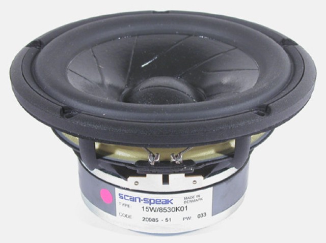 ScanSpeak 15W / 8530K01 148 mm 100 Watt 87,5 db 8Ω REVELADOR DE MIDWOOFER