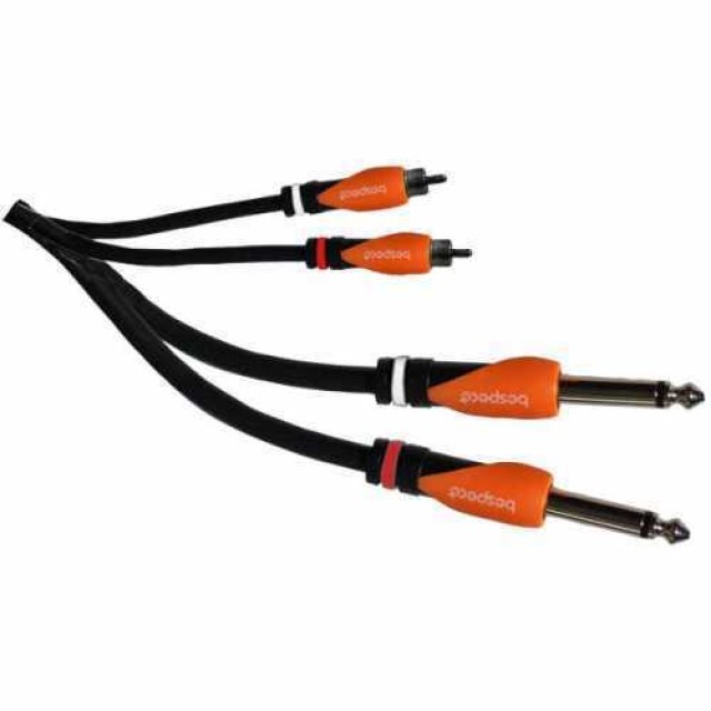 Cable de audio Bespeco 2x 6.3mm macho - 2x RCA macho 3m SLY2JR300