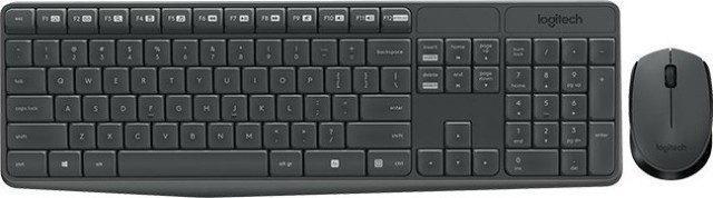 Logitech MK235 Σετ Πληκτρολόγιο Και Ποντίκι Aσύρματο