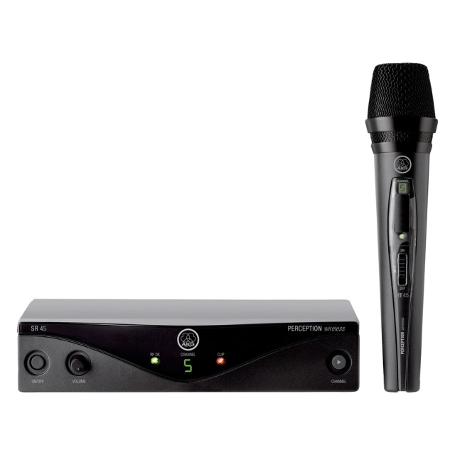 AKG WMS45 VOCAL SET Microfono palmare wireless a 5 frequenze per cantare e parlare
