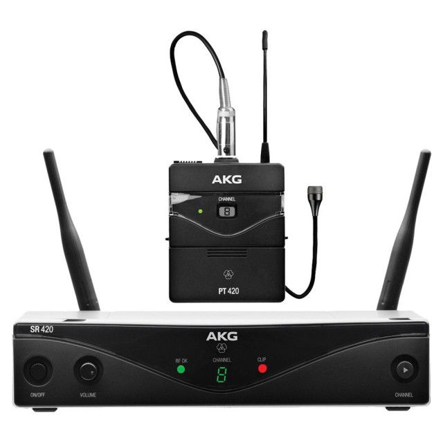 AKG WMS 420 PRESENTER Set Band A Wireless Laminat System 8 Frequenzen