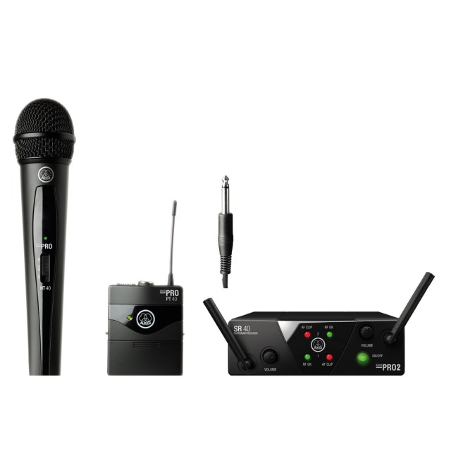 AKG WMS-40 MINI2 MIX wireless hand & instrument microphone set