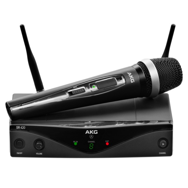 AKG WMS 420 VOCAL 8-frequency handheld wireless system for singing and speaking