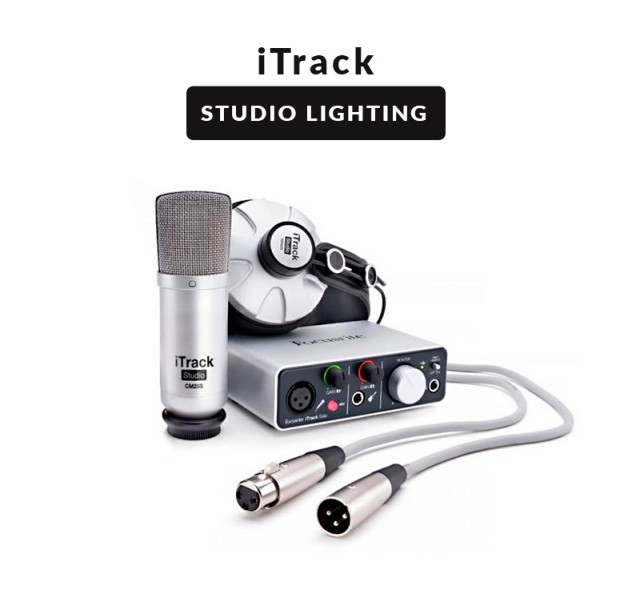 FOCUSRITE ITRACK STUDIO LIGHTING - Pacchetto di registrazione completo per IPAD, MAC, PC