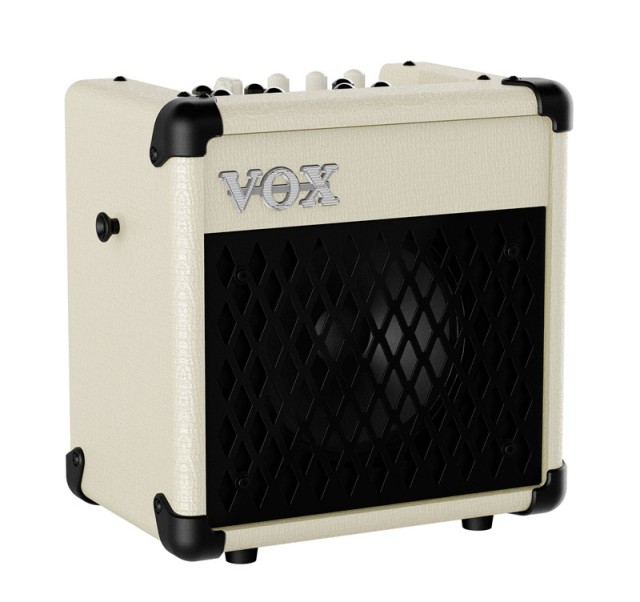 Amplificador de guitarra eléctrica portátil VOX Mini5 Rhythm Ivory 5W