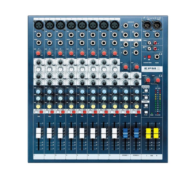 SOUNDCRAFT SPIRIT EPM8 Mixing console 8 mono 2 stereo 2 AUX