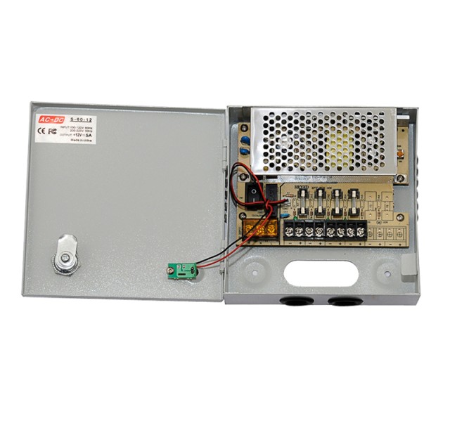 CCTV POWER SUPPLY PSU-1204 ΤΡΟΦΟΔΟΤΙΚΟ 5A-12VDC