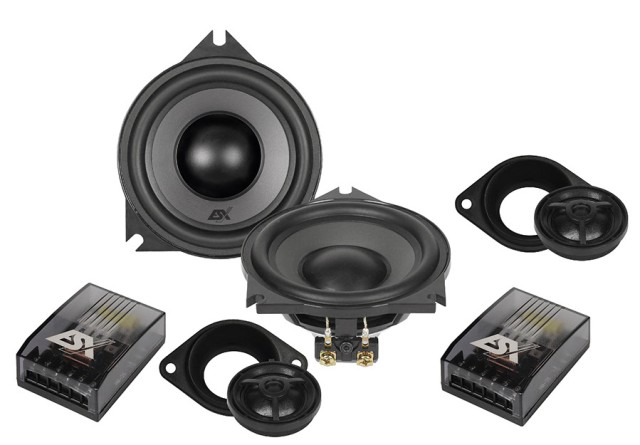 ESX VISION VS100C BMW 4 '' 60 WRMS Juego de altavoces divididos para automóvil