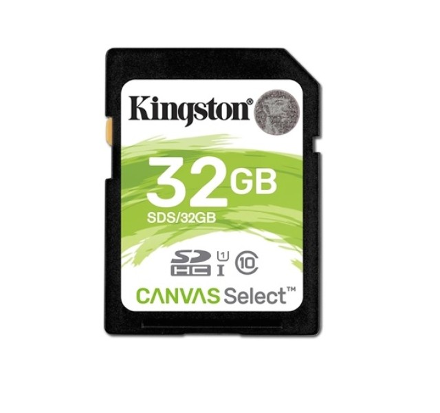 Kingston Canvas Select Scheda di memoria SDS / 32GB SDHC U1 Classe 10