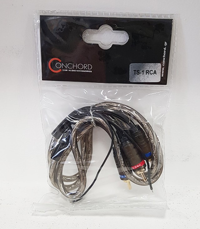 Conchord TS-1 Kabel 2 x Cinch Stecker - 2 x Cinch Stecker 1m mit Fernbedienung