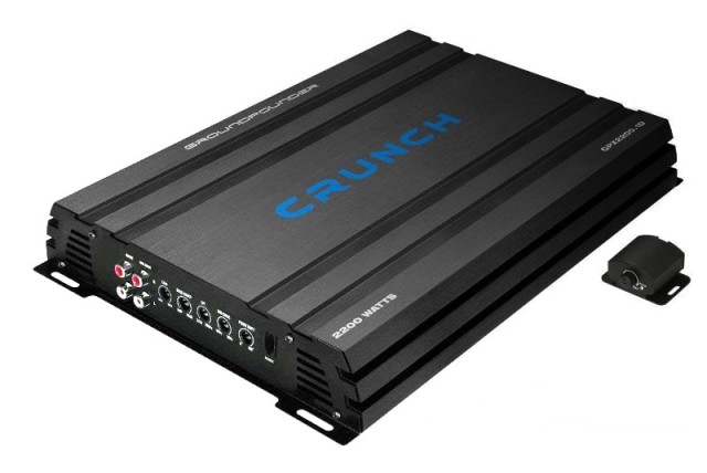 CRUNCH GPX2200.1D Amplificador de coche de un solo canal de potencia 1100 vatios RMS