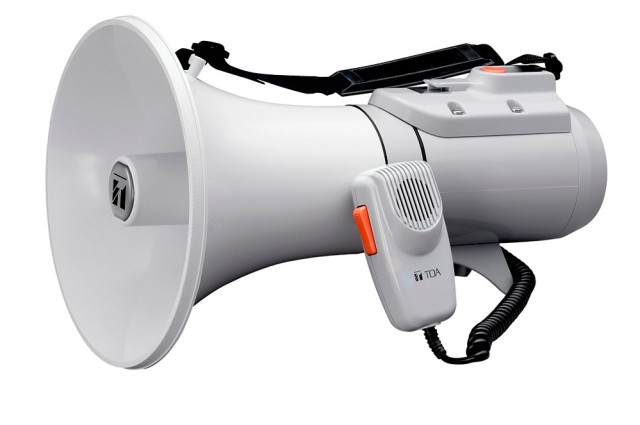 TOA ER-2215W Ντουντούκα - Τηλεβόας με αποσπώμενο μικρόφωνο και σφυρίχτρα 23W max