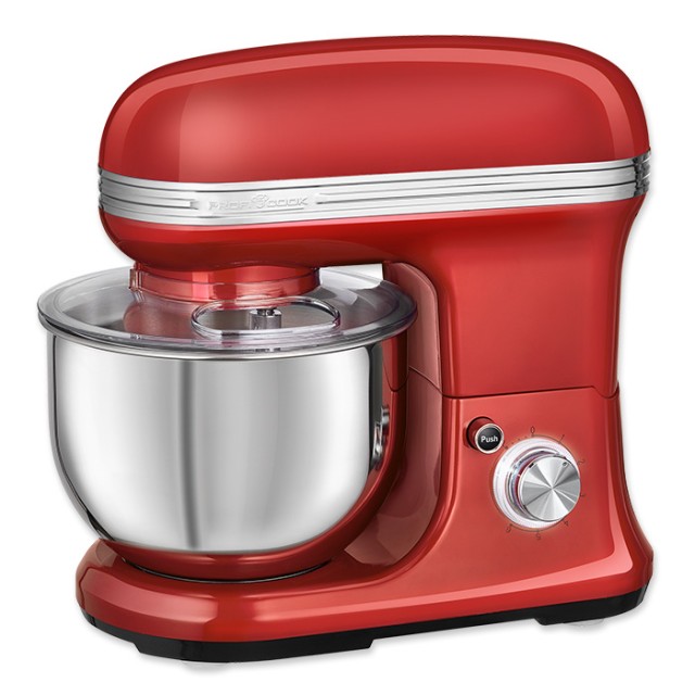 PROFI COOK PC-KM 1197 RED Vintage κουζινομηχανή σε κόκκινο χρώμα, 1200W.
