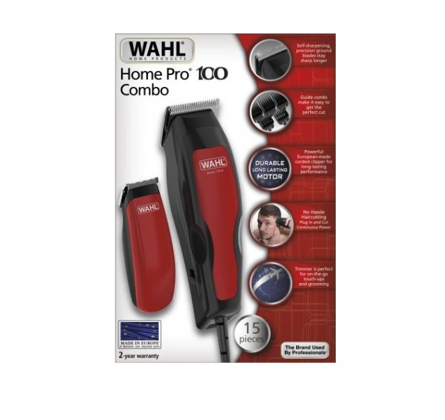 Wahl HomePro 100 COMBO (1395-0466) Σετ Κουρευτική μηχανή ρεύματος & Τρίμμερ