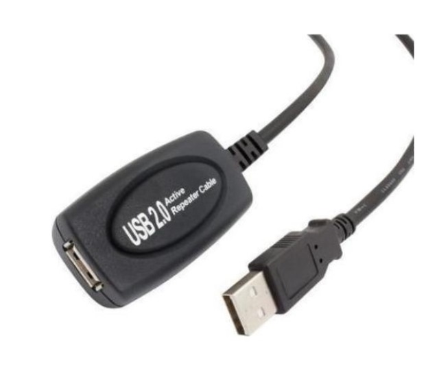 POWERTECH CAB-U041 Καλώδιο USB 2.0V Male - Female 10m Με ενισχυτή