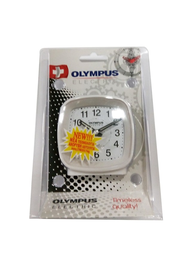 Olympus OL-816SP Silent Alarm Clock White