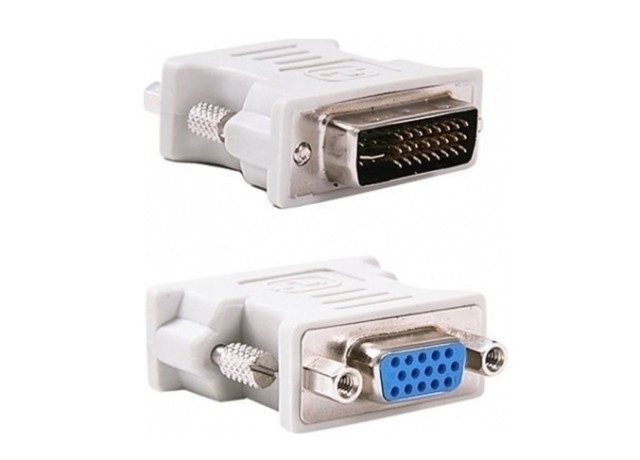 POWERTECH CAB-G019 Adaptador VGA 15pin Hembra a DVI-I 25 + 4 Pin Macho