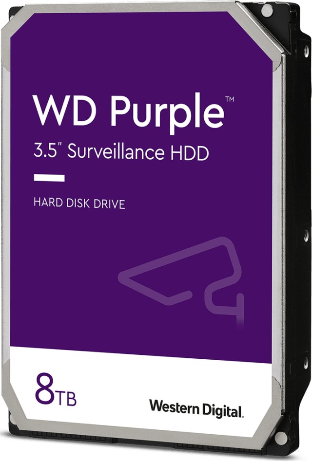 Disco duro de vigilancia Western Digital de 8 TB (púrpura, 3.5'') (WD84PURZ)